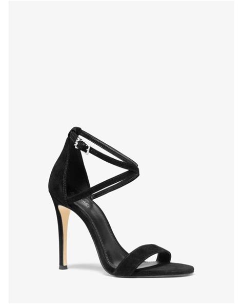 Michael Kors Antonia Suede Sandal in Black 